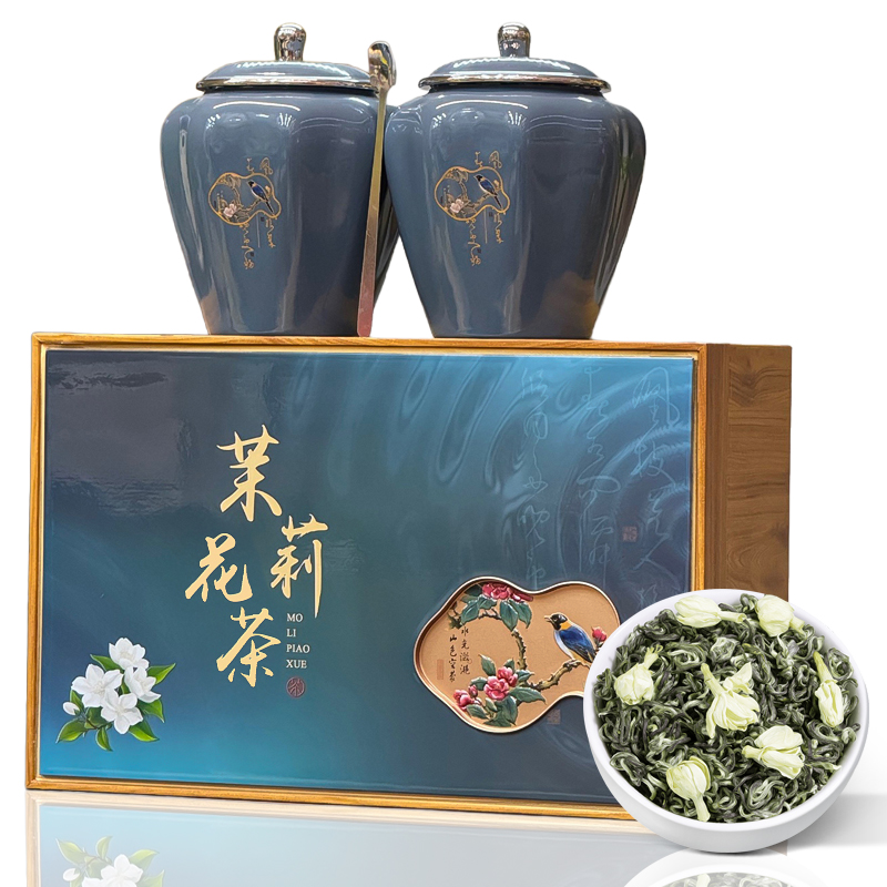 茶叶礼盒装-特级飘雪茉莉花茶