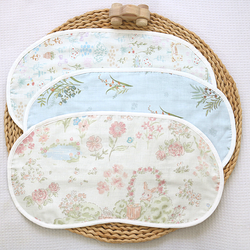 拍嗝巾 柔软纯棉6层纱布 精梳棉新生婴儿宝宝防吐奶枕巾垫巾