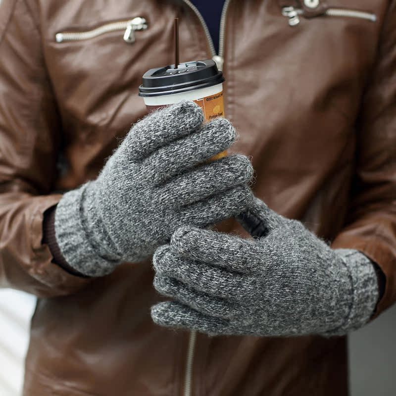 Gants pour homme      en de laine - Ref 2782544 Image 3