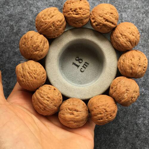 厂家供应原色京八棱门头沟秋子手串核桃文玩野生小山核桃黄皮高密