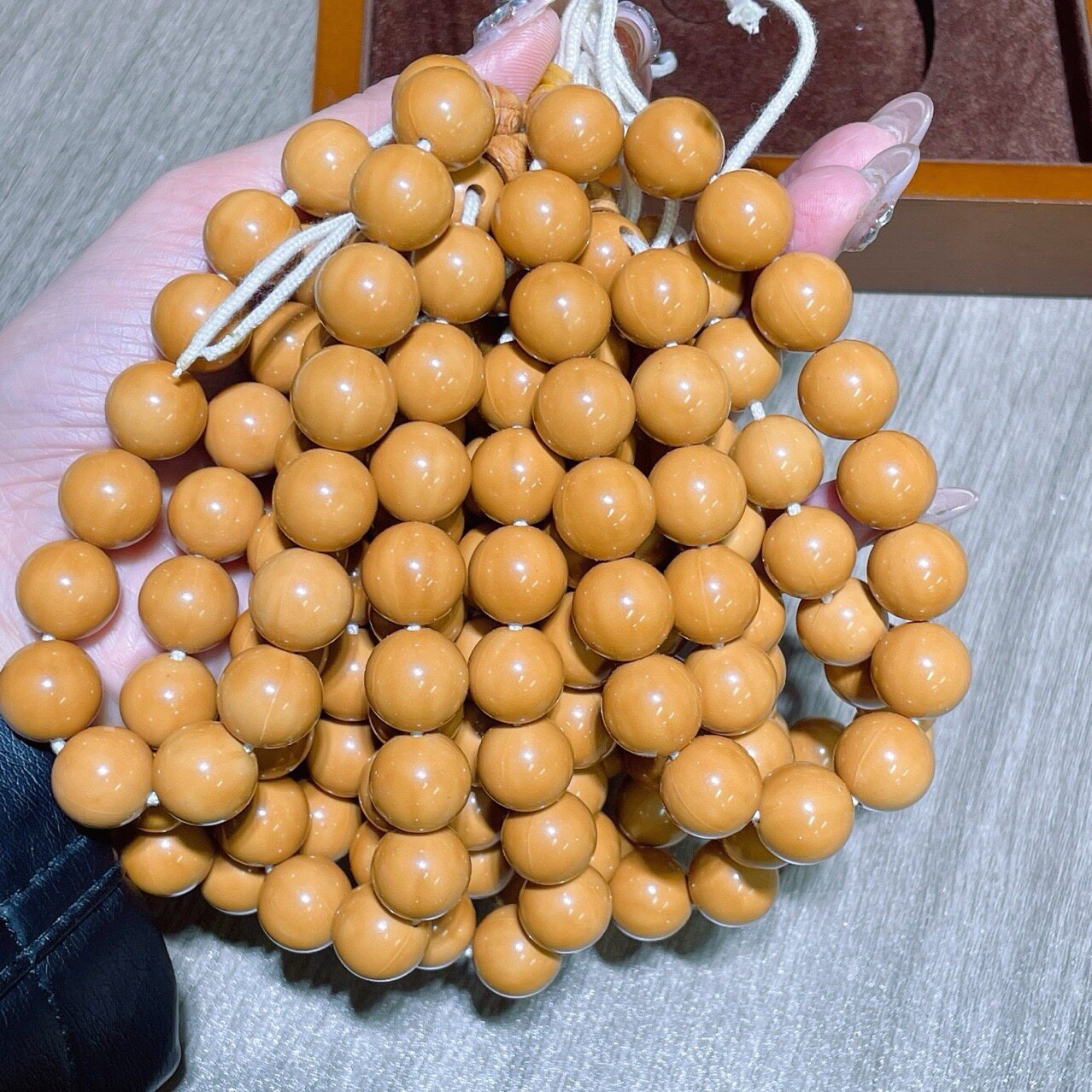 福利猴头圆珠手串手持diy配件手工编织手绳项链文玩佛珠挂件手串