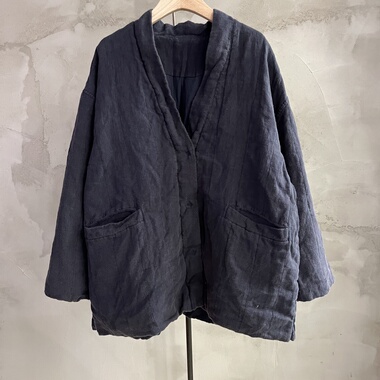 沉香布衣草堂亚麻棉服外套衣路走来39132短外套两色开衫Y25a10210