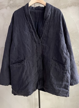 沉香布衣草堂亚麻棉服外套衣路走来39132短外套两色开衫Y25a10210