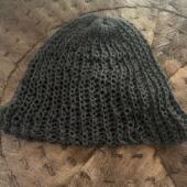 沉香布衣草堂植物染针织帽2025文艺百搭瓜皮帽 斑驳随性C25s01009