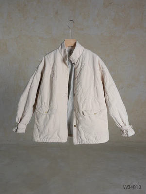 沉香布衣草堂几见冬款新品棉麻立领夹棉保暖百搭棉服W34813无活动