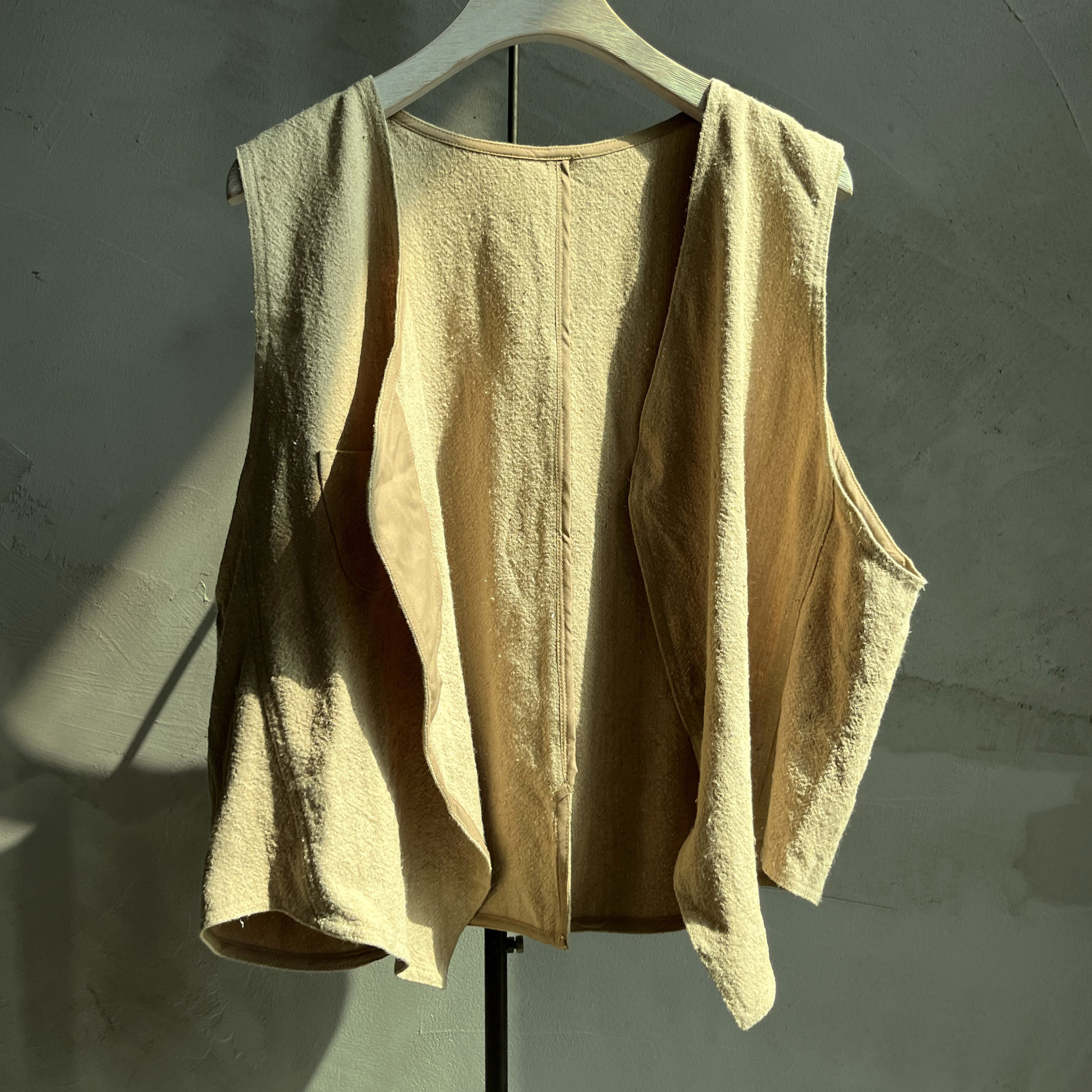 沉香布衣草堂马甲开衫短马甲 柞蚕丝 自制外搭蚕丝马夹C25u03032