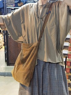 沉香布衣草堂原创衣路走来 26863夏装女士t恤短袖宽松纯棉拼接Ta