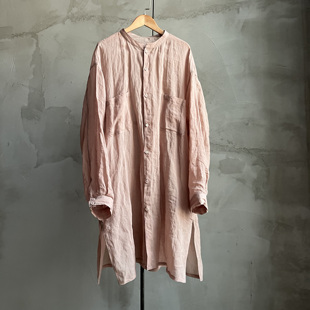 沉香布衣草堂 长衣防晒衣长款外套  苎麻 自制宽松开气衫衬衫风衣