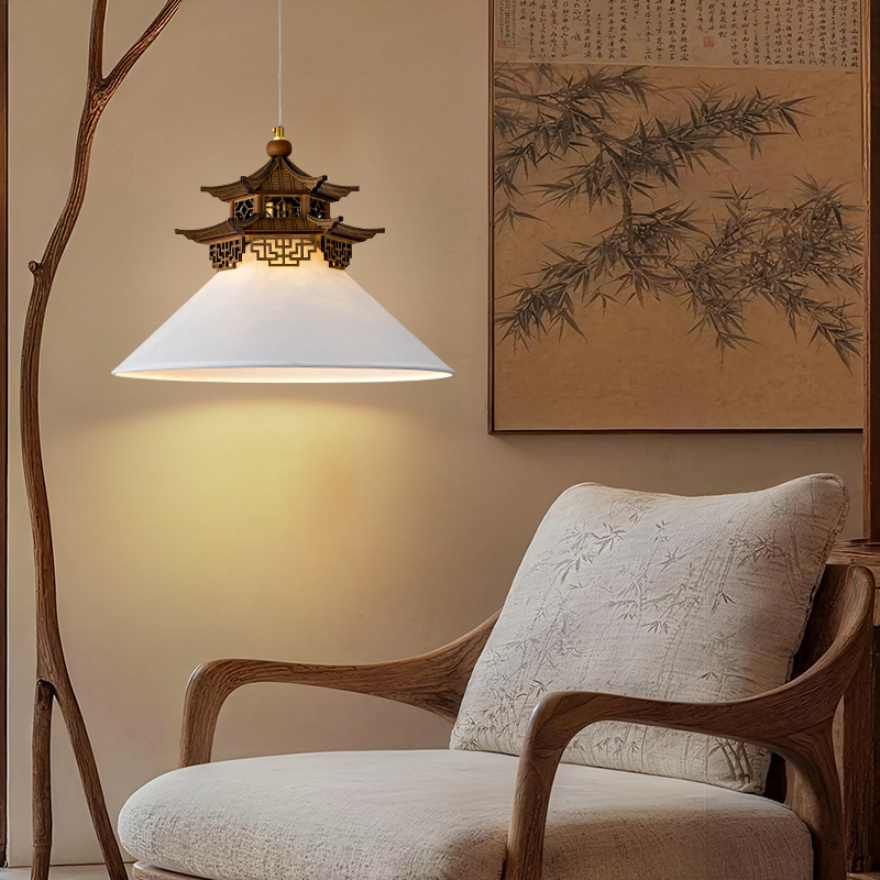 宋氏美学餐厅吧台古建筑凉亭吊灯