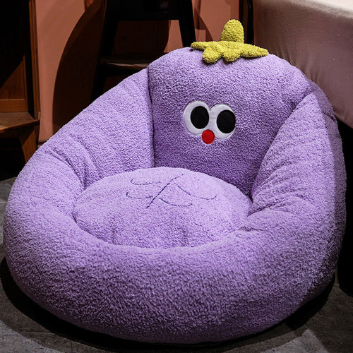 大眼仔茄子坐垫蒲团榻榻米沙发床上懒人大沙发地上坐墩靠垫枕软包