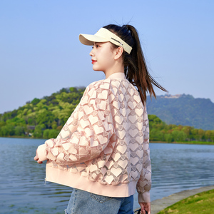法式夏季薄款外套女2025夏装新款小个子时尚提花气质减龄防晒外套，女装短外套，帛香坊
