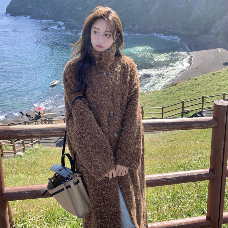 高转化小个子火焰复合25冬装新皮毛一体长款182-8529P215K298,女装皮草,帛香坊