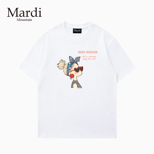 MardiMountain纯棉短袖女T恤