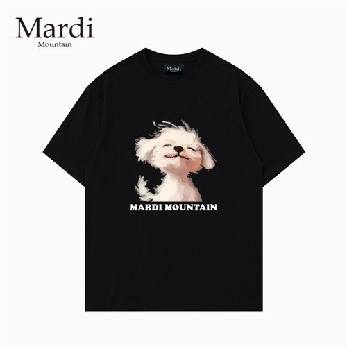 官方授权 Mardi Mountain韩国正品2026宽松型T恤男女短袖印花图案