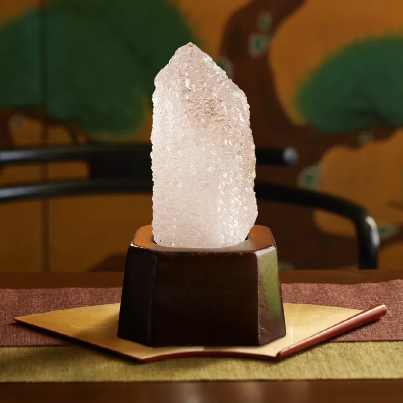 天然白水晶柱佛顶水晶原石