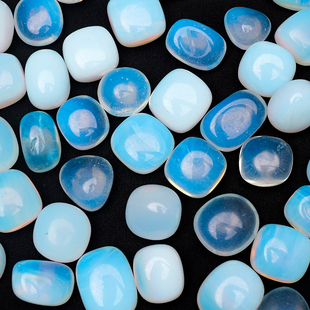 蛋白石滚石水晶碎石原石矿标大颗粒水族箱鱼缸造景石铺路装饰摆件