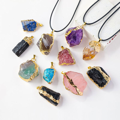 水晶吊坠毛衣链情侣礼物