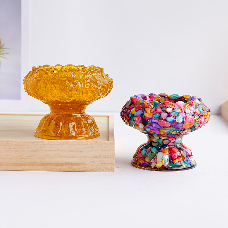 天然黄紫水晶莲花碗聚宝盆滴胶树脂摆件碎石消磁碗手链饰品收纳盒,饰品/流行首饰/时尚饰品新,摆件,淘宝优惠券,粉丝福利购,淘宝优惠卷