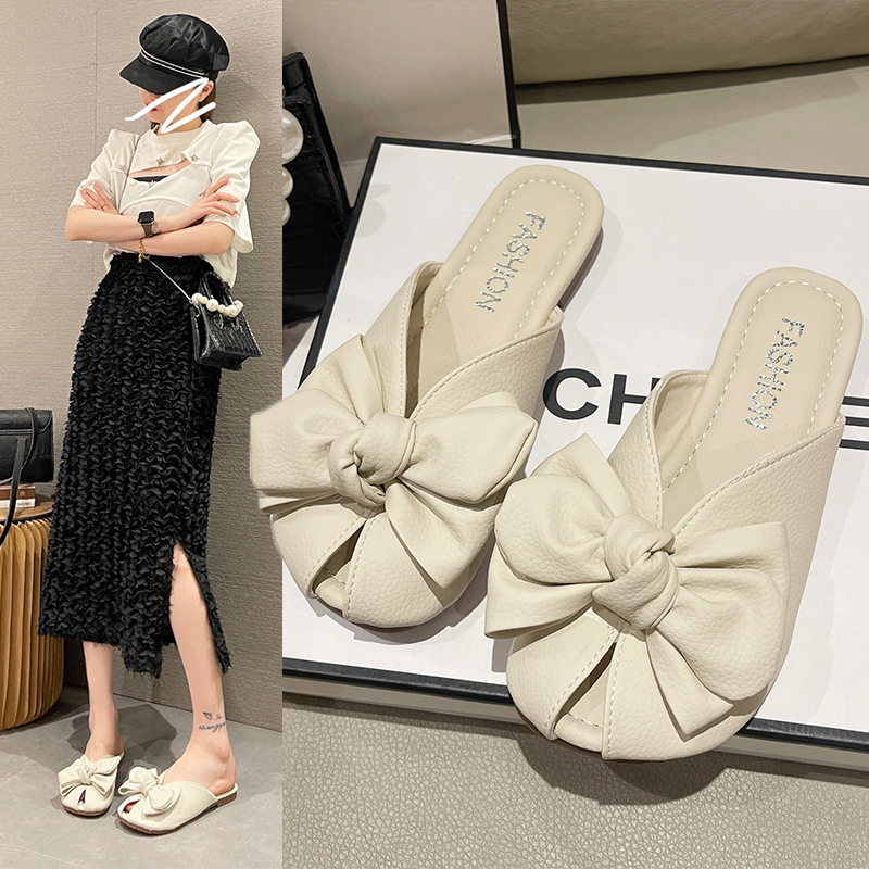 包头半拖鞋女春夏季新款外穿凉拖