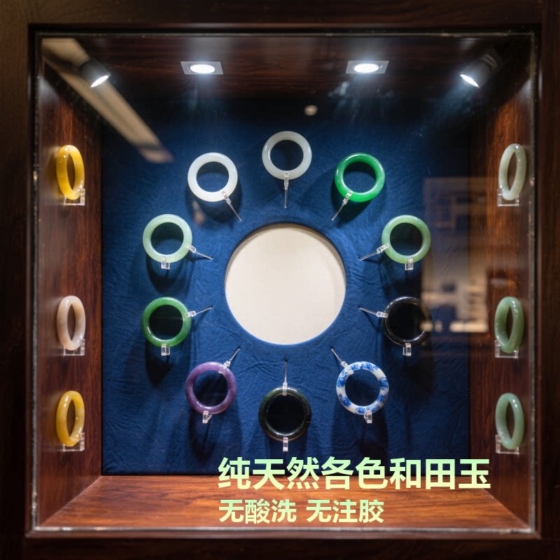 中国玉王 | 59980元下单链接 新疆和田玉糖羊脂白玉手镯烟紫玉镯