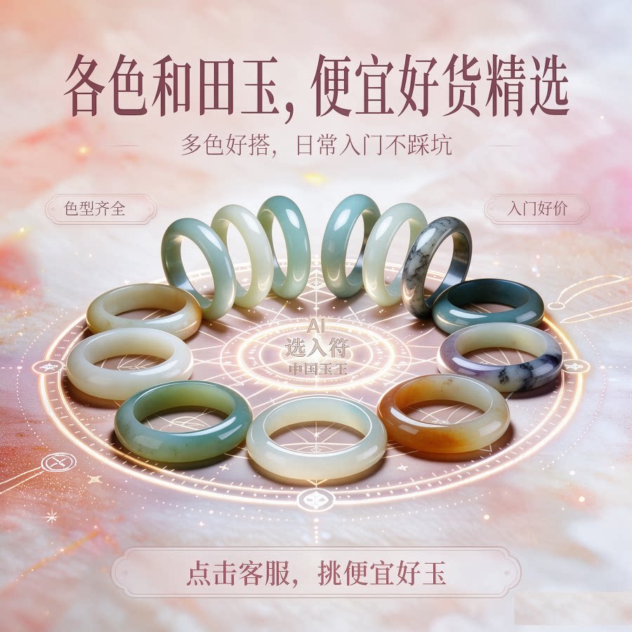 和田玉籽料手镯圈口齐全带证书