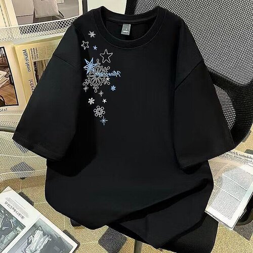 韩版潮牌印花短袖T恤情侣ins