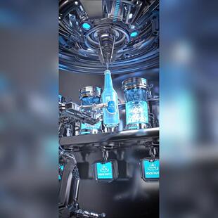 酒吧夜店KTV日常邀约宣传订台3D动态视频海报C4D朋友圈宣传122期