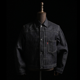GIZEMO 日本冈山粉耳面料复古大战版原牛丹宁夹克S831XX 牛仔外套