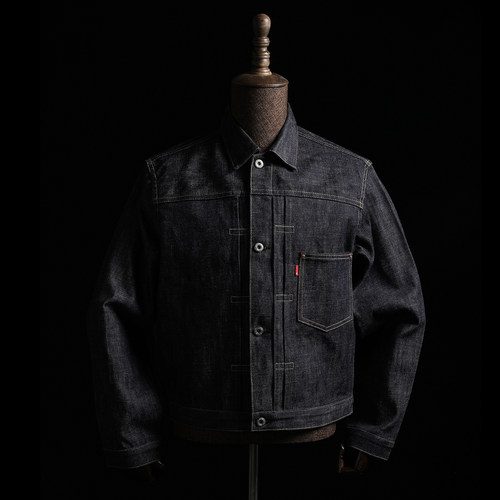 GIZEMO日本面料短款牛仔夹克