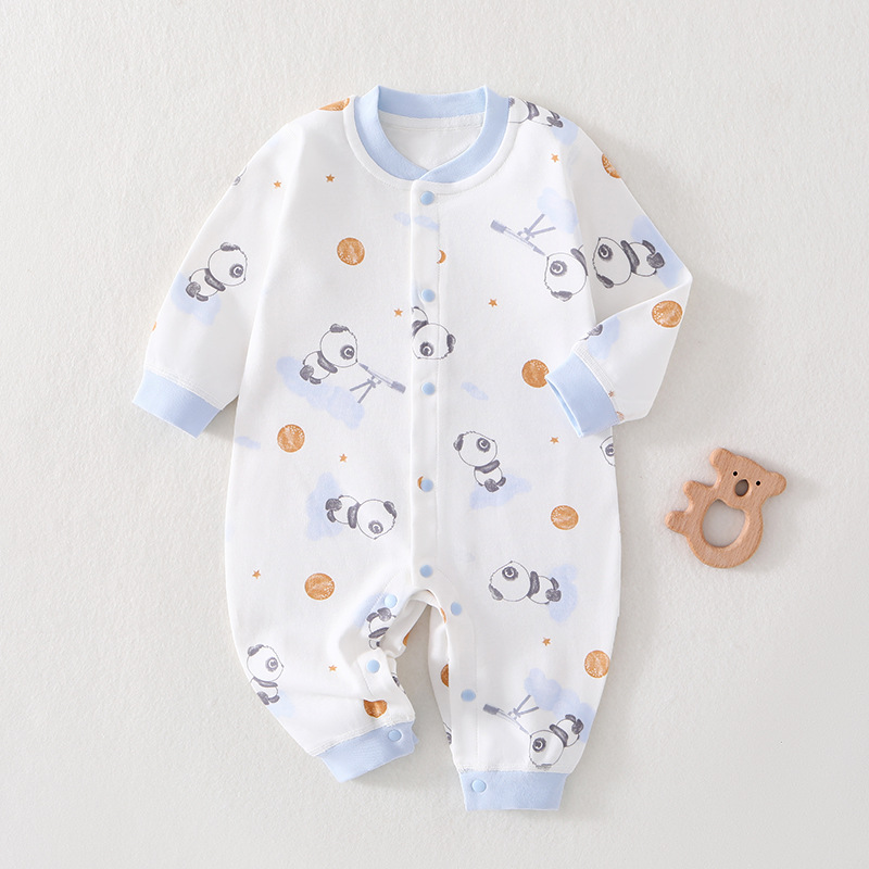 春秋婴儿连体衣纯棉a类新生儿