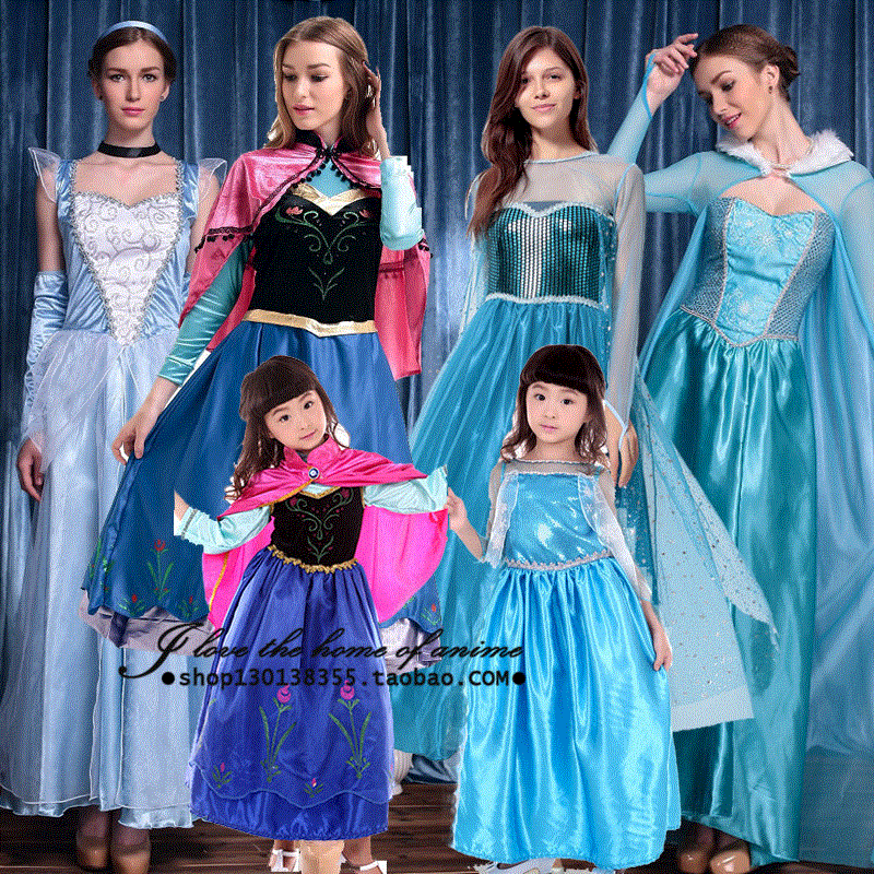 冰雪奇缘公主裙夏艾莎衣服女童儿童连衣裙安娜长裙子爱莎六一表演|msdalam kategori mod main/animasi/Zhou Bian/cos/permainan papan, Parti/Magic Supplies, alat pihak/hiasan, pakaian - dari Buy2taobao.com untuk memberikan perkhidmatan ejen Taobao profesional membeli