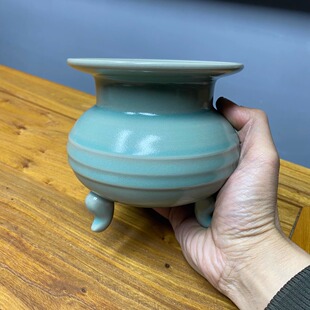 宋式美学张公巷仿古釉鬲式炉张攀锋支钉烧焚香炉熏香炉供香上香器
