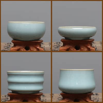 郭氏汝瓷汝窑天青釉郭留江手工主人个人茶单杯陶瓷工功夫茶品茗杯