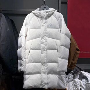 Adidas阿迪达斯冬季男女运动休闲保暖长款羽绒服KQ5515