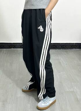 Adidas阿迪达斯女裤新款速干凉爽熊猫印花运动裤休闲香蕉裤KC1492