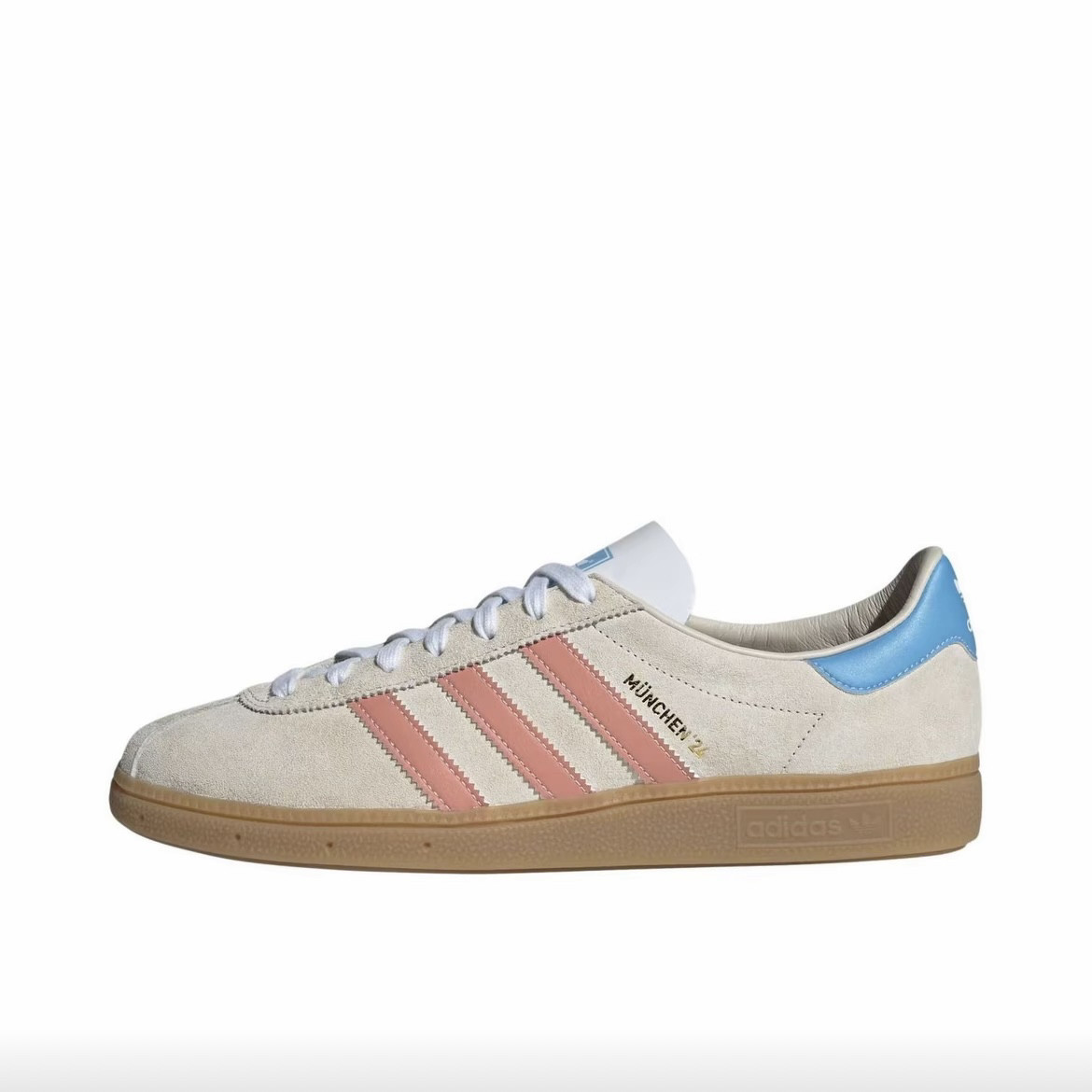 adidas阿迪达斯munchen 24米粉色低帮德训圆头休闲板鞋男女ig6282