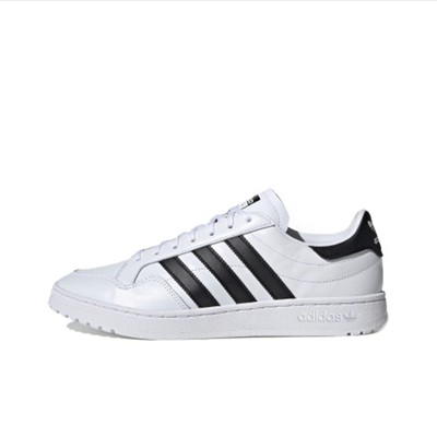 adidas三叶草男女秋TEAM COURT经典小白鞋板鞋EG9734（非原盒）