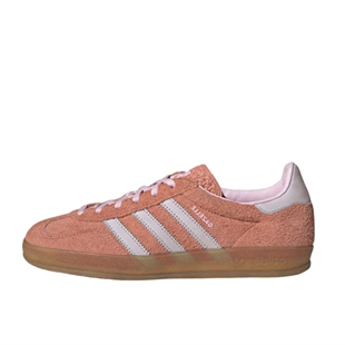 Adidas阿迪达斯Gazelle INDOOR红粉低帮夏天德训休闲板鞋女IE2946