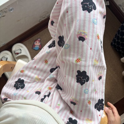 小个子孕妇八分裤纯棉磨毛妇睡裤纯棉月子裤加肥加大胖mm妹200斤3 — 3