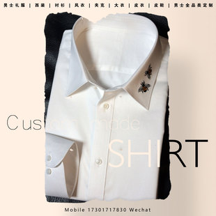 CANCLINI康克里尼意大利进口衬衫量身定做男上海实体全国免费刺绣
