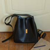 磨砂皮单肩包 2025新款 猴子家 软牛皮简约hobo购物袋大容量托特包