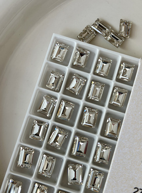 AiMTnails马姑娘家新品华子4527小冰糖001白色8*6mm美甲钻装饰