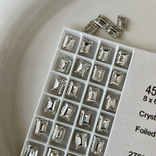 AiMTnails马姑娘家新品华子4527小冰糖001白色8*6mm美甲钻装饰