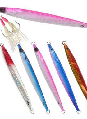 船大工69船钓快抽铁板饵夜光路亚 速沉jig饵鲅鱼章红120g150g180g