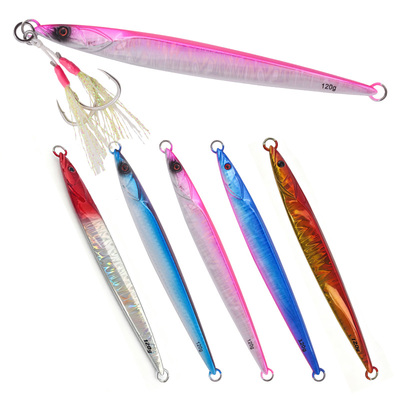 船大工69船钓快抽铁板饵夜光路亚 速沉jig饵鲅鱼章红120g150g180g