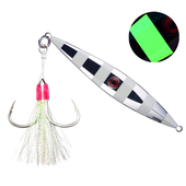 船大工63海船钓速沉夜光电镀uv慢摇铁板饵带钩金枪饵300g400g500g