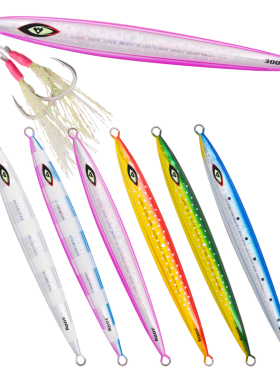 船大工13海钓快慢沉铁板夜光双钩 路亚慢摇铁板饵80g100g120g150g