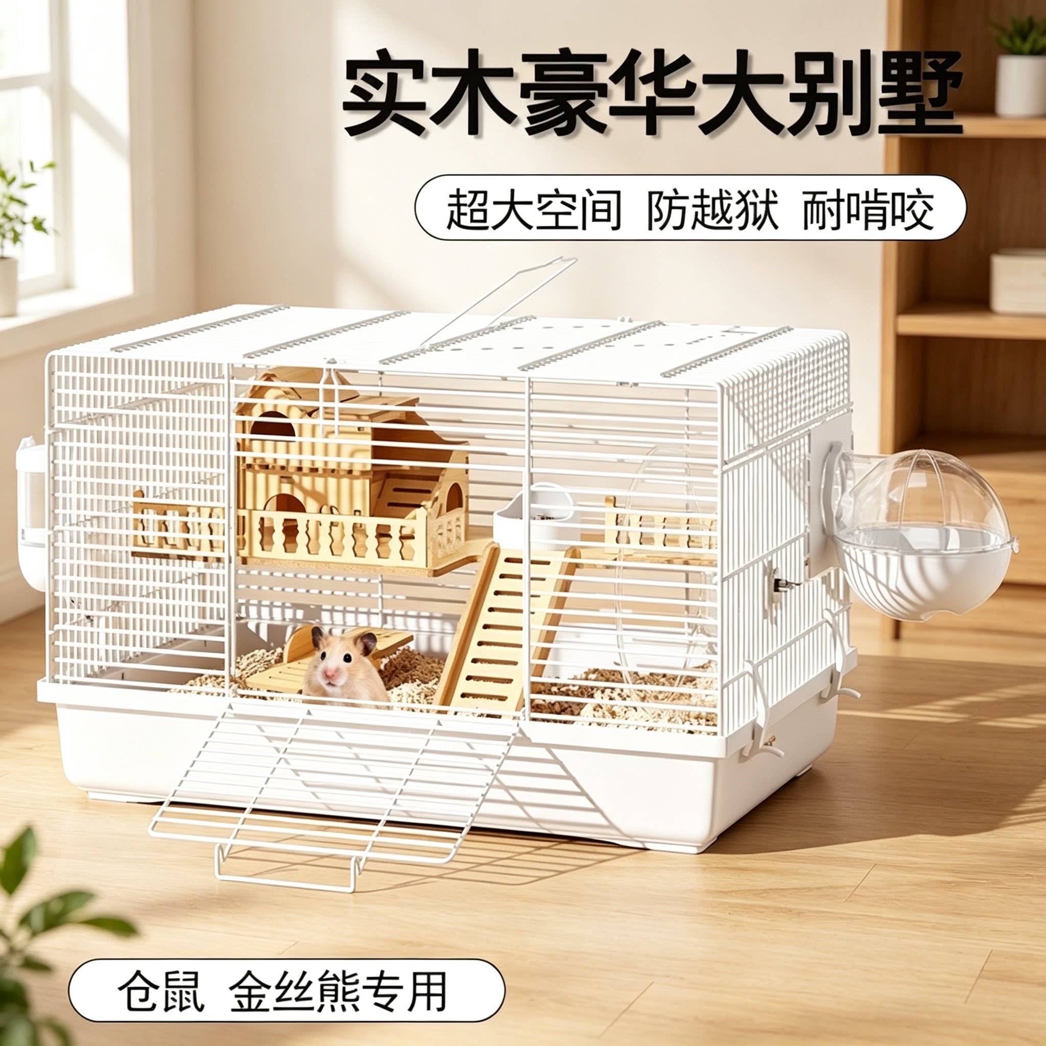 金丝熊47笼夏季凉专用便宜超大空间仓鼠笼子豪华别墅城堡用品全套