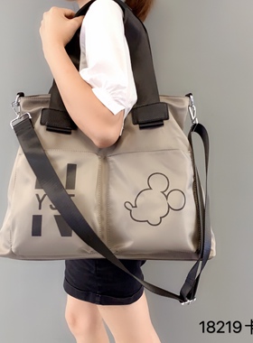 托特包女2025新款时尚单肩斜挎大包手提大容量尼龙牛津布