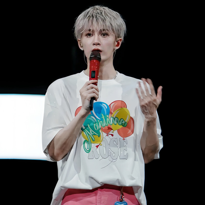 美式潮牌檀健次演唱会同款气球字母印花男女宽松休闲情侣短袖T恤,男装,T恤,淘宝优惠券,粉丝福利购,淘宝优惠卷